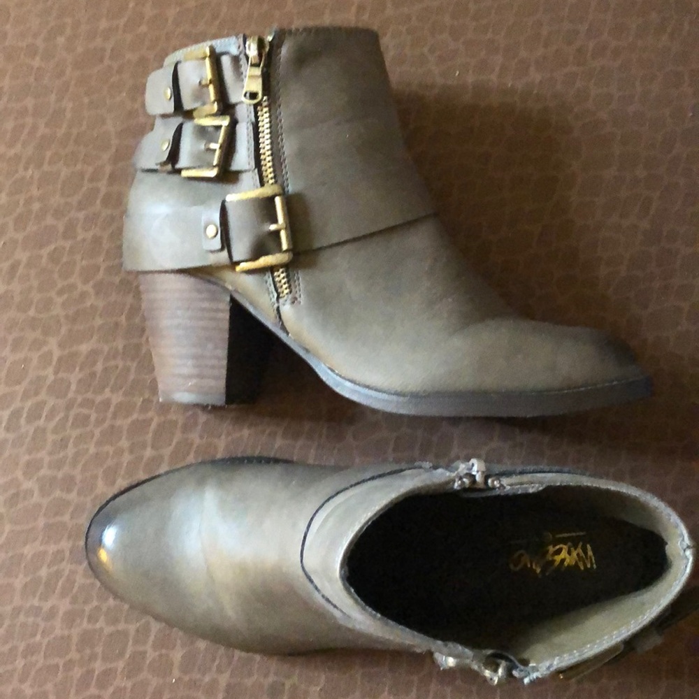 Green Rustic Booties